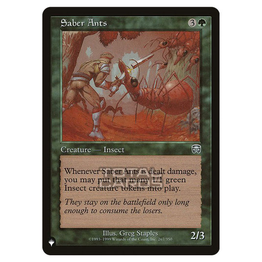 Magic The Gathering - The List - Saber Ants - 190/348