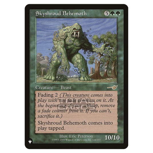 Magic The Gathering - The List - Skyshroud Behemoth - 191/348