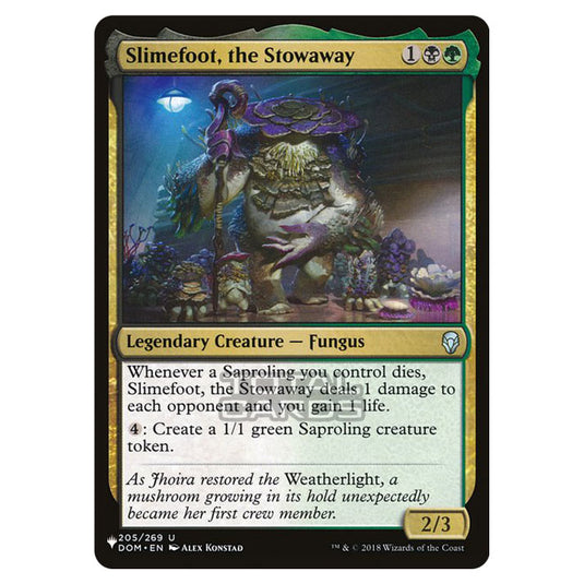 Magic The Gathering - The List - Slimefoot, the Stowaway - 229/348