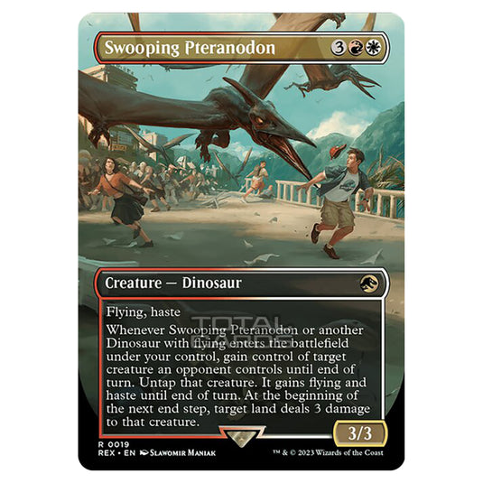 Magic The Gathering - The Lost Caverns of Ixalan - Jurassic World Collection - Swooping Pteranodon (Borderless Card) - 0019