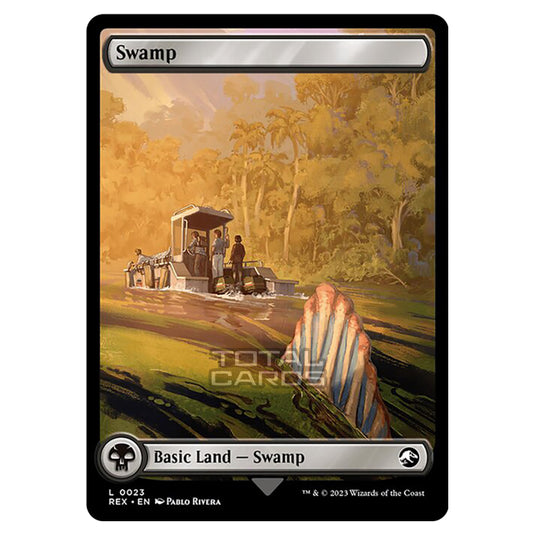 Magic The Gathering - The Lost Caverns of Ixalan - Jurassic World Collection - Swamp (Reversible Land Card) - 0023