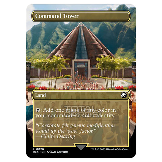 Magic The Gathering - The Lost Caverns of Ixalan - Jurassic World Collection - Command Tower (Reversible Land Card) - 0026