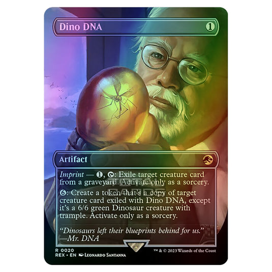 Magic The Gathering - The Lost Caverns of Ixalan - Jurassic World Collection - Dino DNA (Borderless Card) - 0020 (Foil)