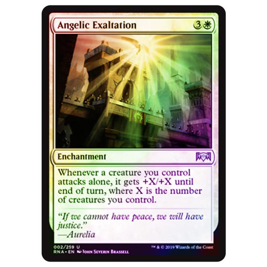 Magic The Gathering - Ravnica Allegiance - Angelic Exaltation - 2/273 (Foil)