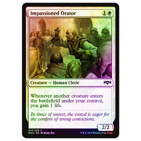 Magic The Gathering - Ravnica Allegiance - Impassioned Orator - 12/273 (Foil)