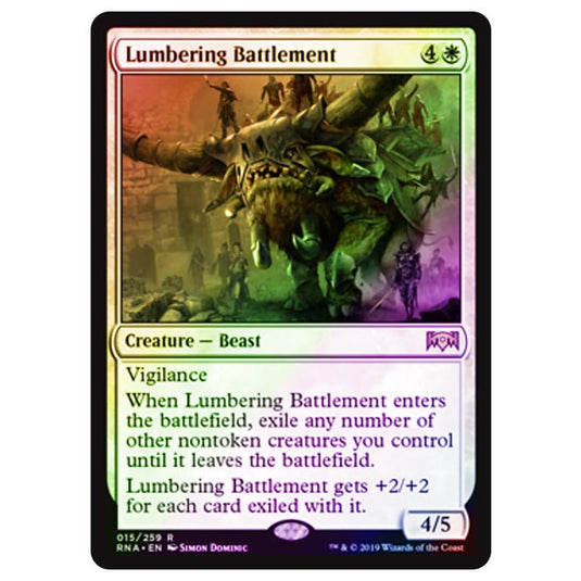 Magic The Gathering - Ravnica Allegiance - Lumbering Battlement - 15/273 (Foil)