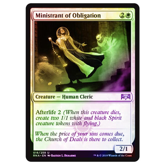 Magic The Gathering - Ravnica Allegiance - Ministrant of Obligation - 16/273 (Foil)