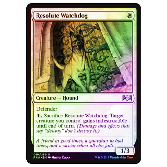 Magic The Gathering - Ravnica Allegiance - Resolute Watchdog - 19/273 (Foil)