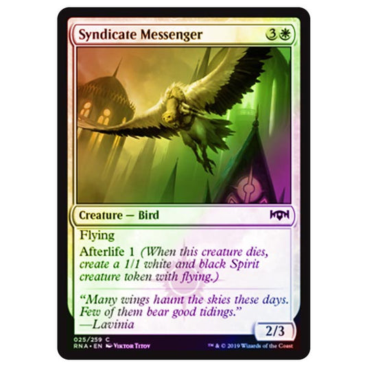 Magic The Gathering - Ravnica Allegiance - Syndicate Messenger - 25/273 (Foil)