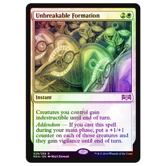 Magic The Gathering - Ravnica Allegiance - Unbreakable Formation - 29/273 (Foil)