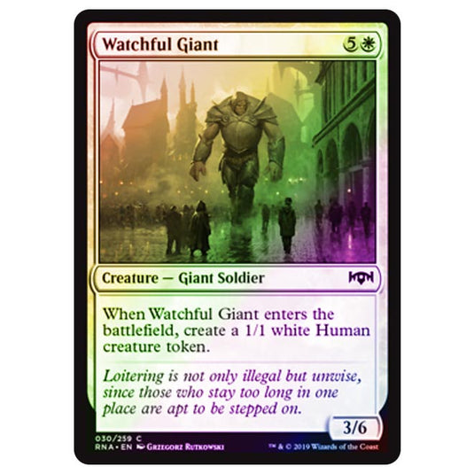 Magic The Gathering - Ravnica Allegiance - Watchful Giant - 30/273 (Foil)