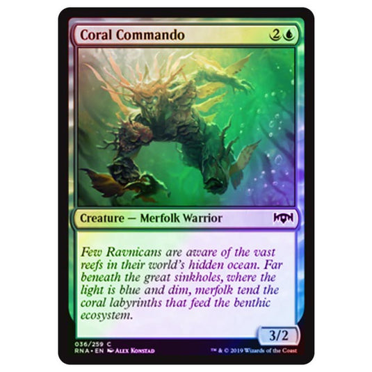 Magic The Gathering - Ravnica Allegiance - Coral Commando - 36/273 (Foil)