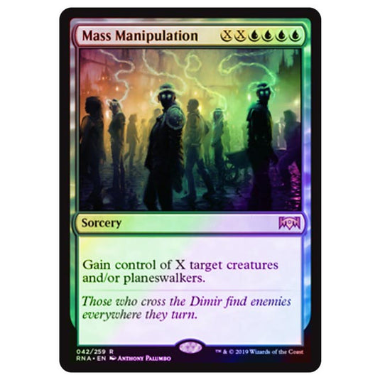 Magic The Gathering - Ravnica Allegiance - Mass Manipulation - 42/273 (Foil)