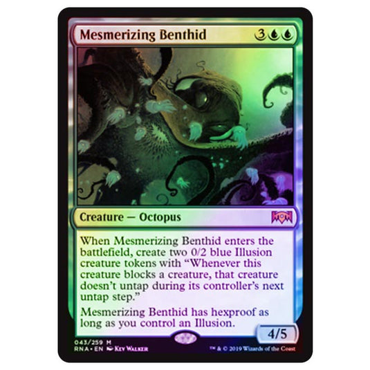 Magic The Gathering - Ravnica Allegiance - Mesmerizing Benthid - 43/273 (Foil)