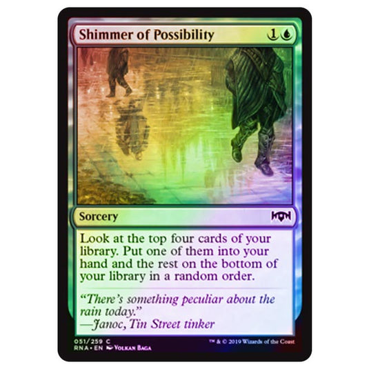 Magic The Gathering - Ravnica Allegiance - Shimmer of Possibility - 51/273 (Foil)