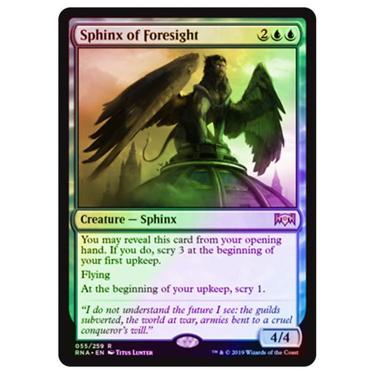 Magic The Gathering - Ravnica Allegiance - Sphinx of Foresight - 55/273 (Foil)