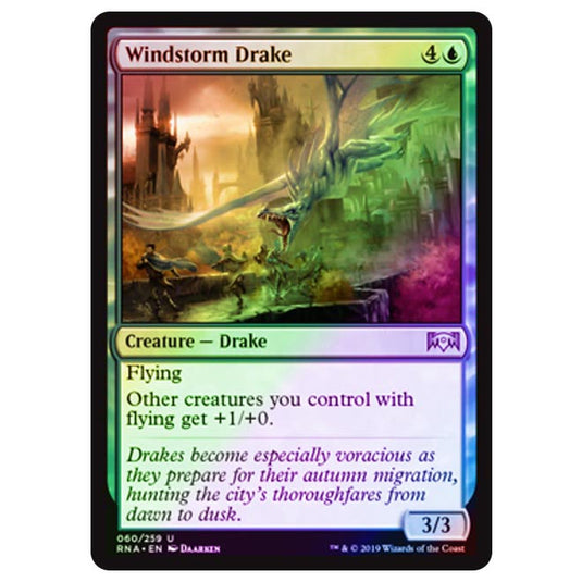 Magic The Gathering - Ravnica Allegiance - Windstorm Drake - 60/273 (Foil)