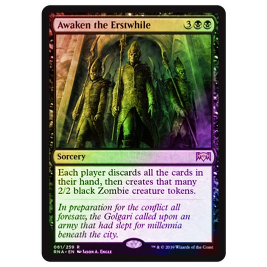 Magic The Gathering - Ravnica Allegiance - Awaken the Erstwhile - 61/273 (Foil)