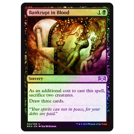 Magic The Gathering - Ravnica Allegiance - Bankrupt in Blood - 62/273 (Foil)