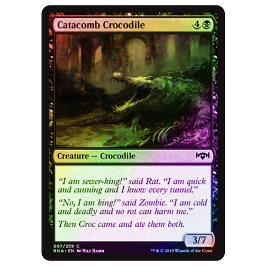 Magic The Gathering - Ravnica Allegiance - Catacomb Crocodile - 67/273 (Foil)