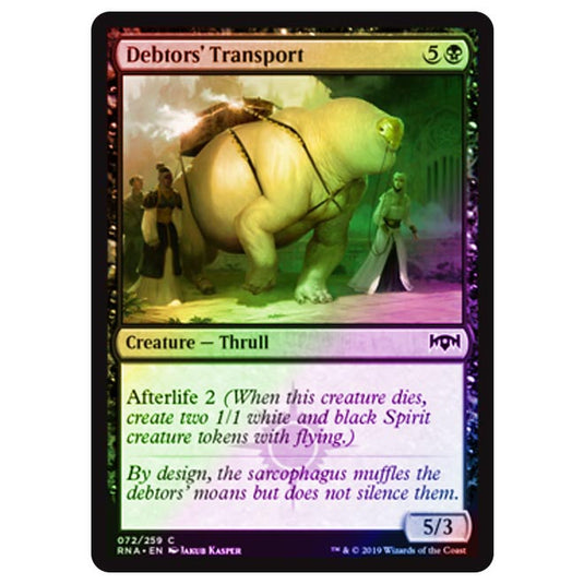 Magic The Gathering - Ravnica Allegiance - Debtors' Transport - 72/273 (Foil)