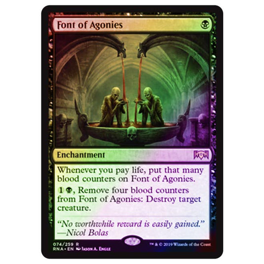 Magic The Gathering - Ravnica Allegiance - Font of Agonies - 74/273 (Foil)