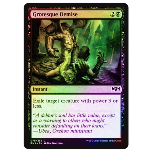 Magic The Gathering - Ravnica Allegiance - Grotesque Demise - 75/273 (Foil)