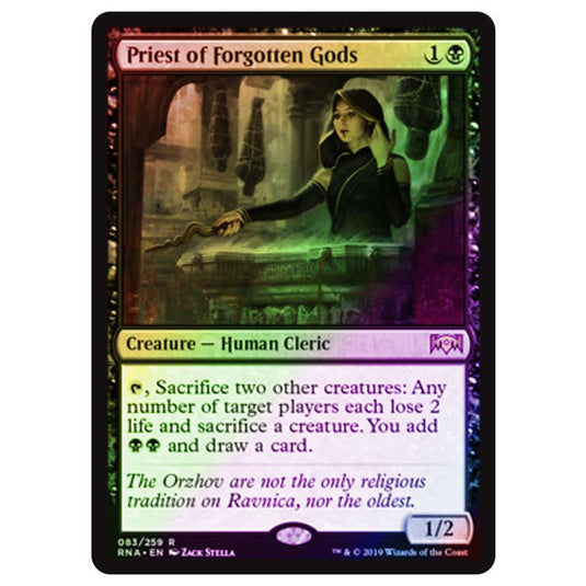 Magic The Gathering - Ravnica Allegiance - Priest of Forgotten Gods - 83/273 (Foil)