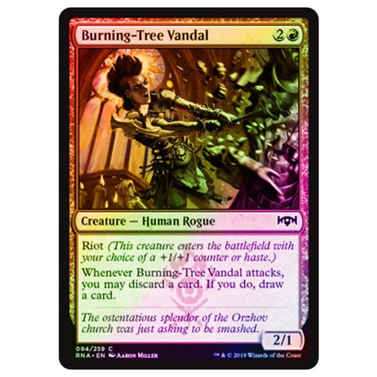 Magic The Gathering - Ravnica Allegiance - Burning-Tree Vandal - 94/273 (Foil)