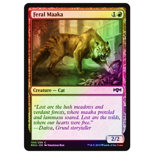 Magic The Gathering - Ravnica Allegiance - Feral Maaka - 100/273 (Foil)