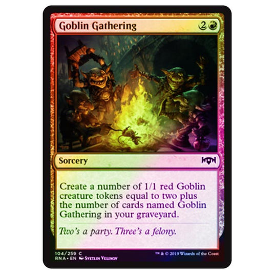 Magic The Gathering - Ravnica Allegiance - Goblin Gathering - 104/273 (Foil)