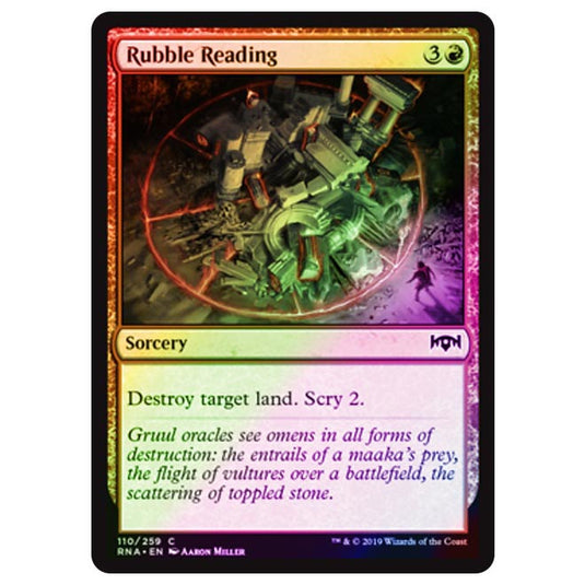 Magic The Gathering - Ravnica Allegiance - Rubble Reading - 110/273 (Foil)