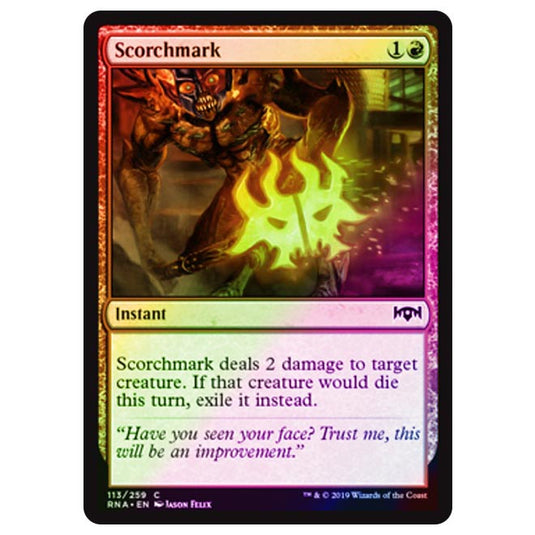 Magic The Gathering - Ravnica Allegiance - Scorchmark - 113/273 (Foil)