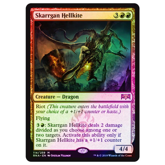 Magic The Gathering - Ravnica Allegiance - Skarrgan Hellkite - 114/273 (Foil)