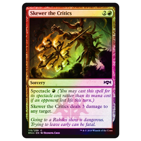 Magic The Gathering - Ravnica Allegiance - Skewer the Critics - 115/273 (Foil)