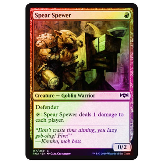 Magic The Gathering - Ravnica Allegiance - Spear Spewer - 117/273 (Foil)