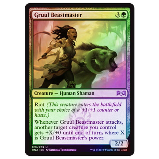 Magic The Gathering - Ravnica Allegiance - Gruul Beastmaster - 129/273 (Foil)