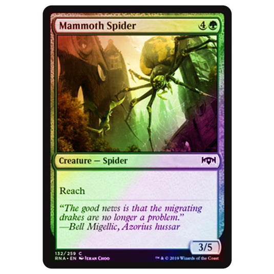 Magic The Gathering - Ravnica Allegiance - Mammoth Spider - 132/273 (Foil)