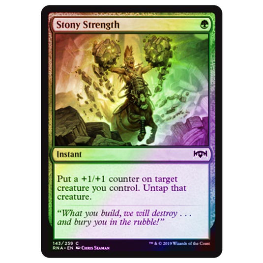 Magic The Gathering - Ravnica Allegiance - Stony Strength - 143/273 (Foil)