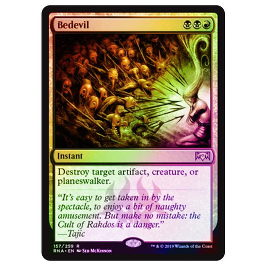 Magic The Gathering - Ravnica Allegiance - Bedevil - 157/273 (Foil)