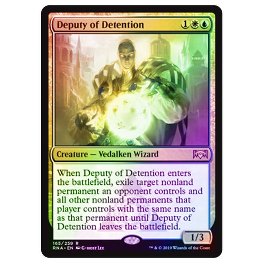 Magic The Gathering - Ravnica Allegiance - Deputy of Detention - 165/273 (Foil)