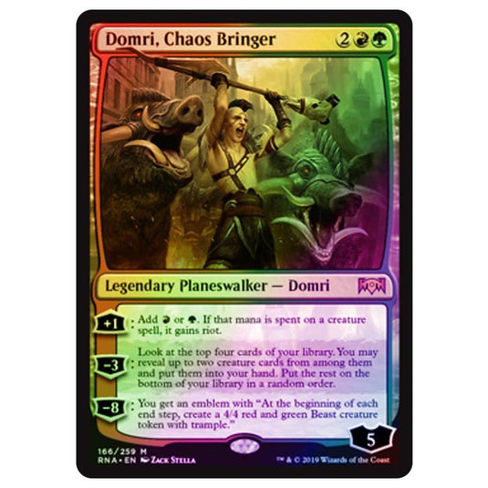 Magic The Gathering - Ravnica Allegiance - Domri, Chaos Bringer - 166/273 (Foil)