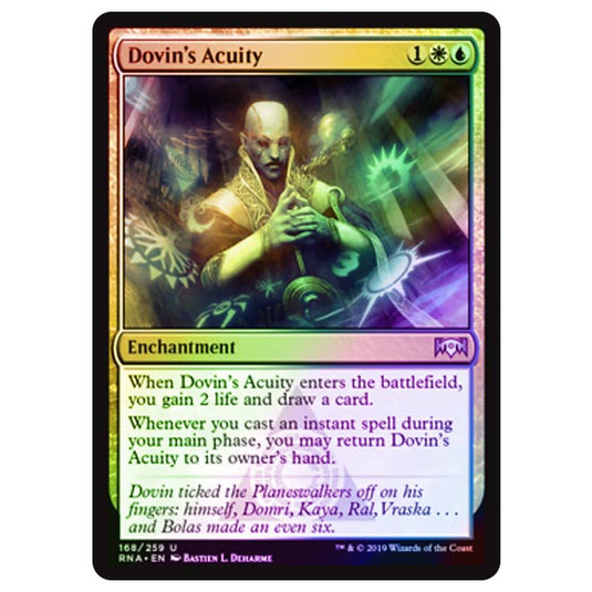 Magic The Gathering - Ravnica Allegiance - Dovin's Acuity - 168/273 (Foil)