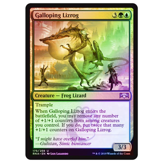 Magic The Gathering - Ravnica Allegiance - Galloping Lizrog - 175/273 (Foil)