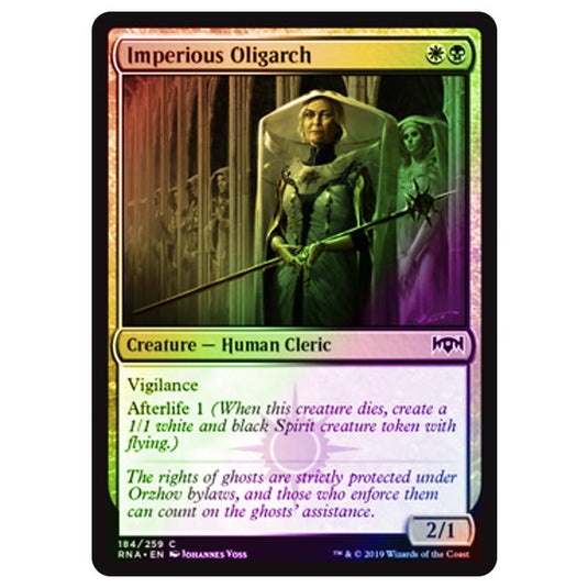 Magic The Gathering - Ravnica Allegiance - Imperious Oligarch - 184/273 (Foil)