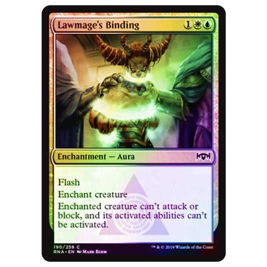 Magic The Gathering - Ravnica Allegiance - Lawmage's Binding - 190/273 (Foil)