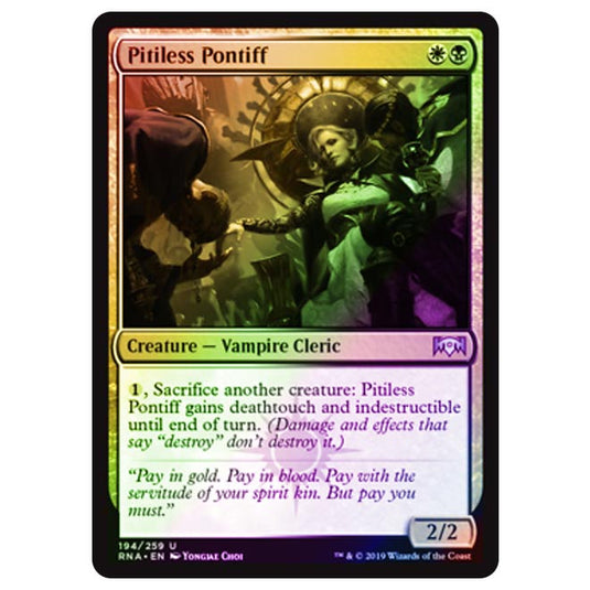 Magic The Gathering - Ravnica Allegiance - Pitiless Pontiff - 194/273 (Foil)