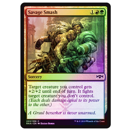 Magic The Gathering - Ravnica Allegiance - Savage Smash - 203/273 (Foil)