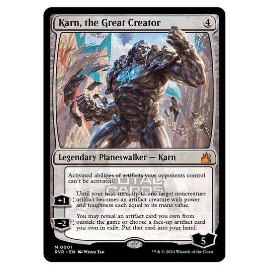 Magic The Gathering - Ravnica Remastered - Karn, the Great Creator - 0 Magic The Gathering - Ravnica Remastered - Karn, the Great Creator - 0