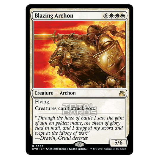 Magic The Gathering - Ravnica Remastered - Blazing Archon - 0008